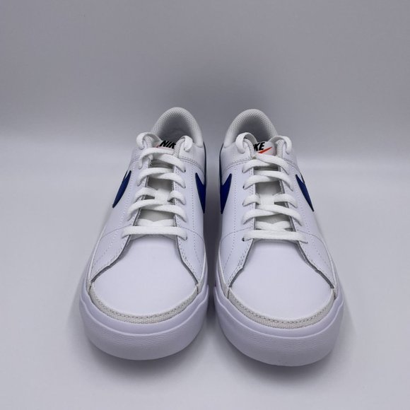 Nike Court Legacy White / Blue Womens Shoes - Picture 3 of 8